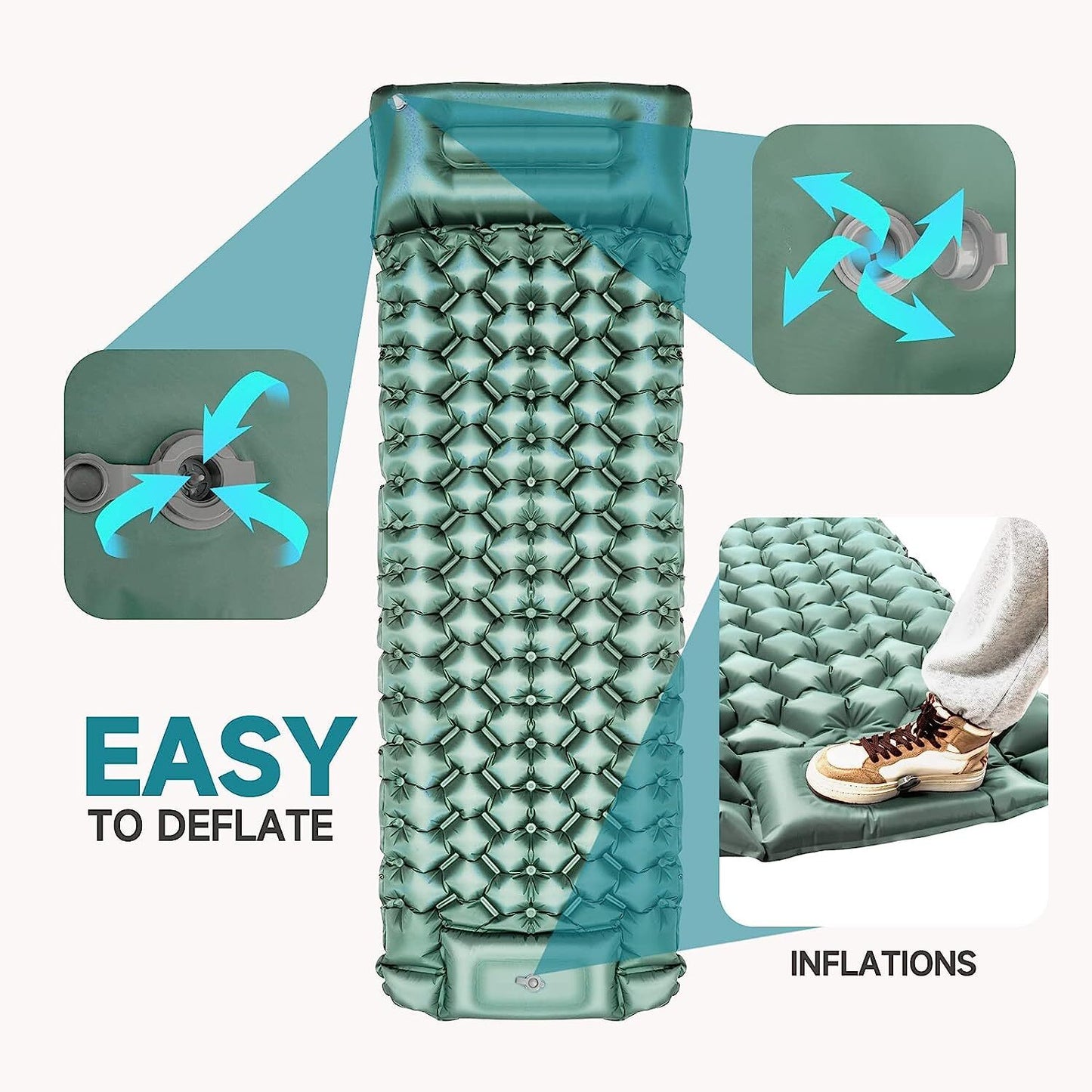 🏕️ Matelas Camping Gonflable 🏕️ مرتبة تخييم قابلة للنفخ