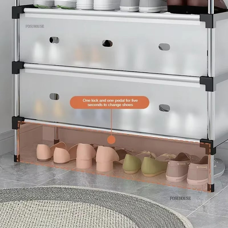 Étagère à chaussures multicouche Simple, support de rangement pour organisateur ménager
