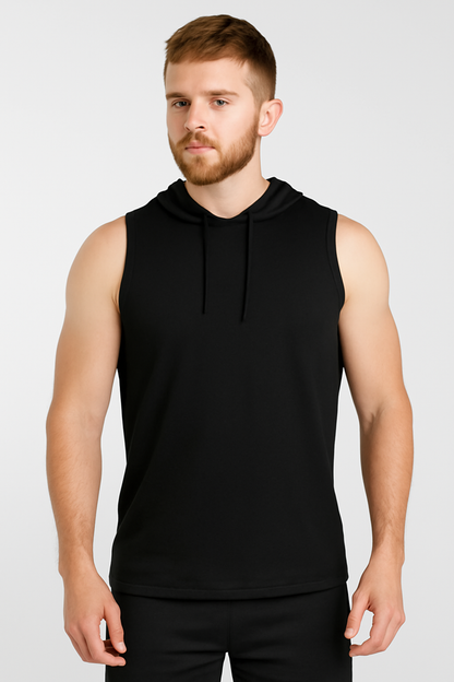 Pack Complet Bonnet de Nuit, Bandeau, T-shirt sans Manches, Sandales et Bonnet Tricot Noir