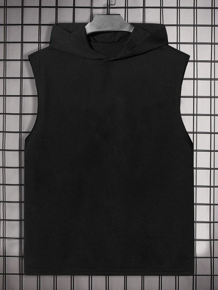 Débardeur à Capuche Homme Noir Oversize - Confort et Style Streetwear