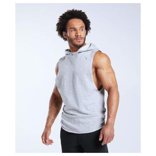 Pack Performance Athlétique : 2 Débardeurs à Capuche Homme - Noir & Gris