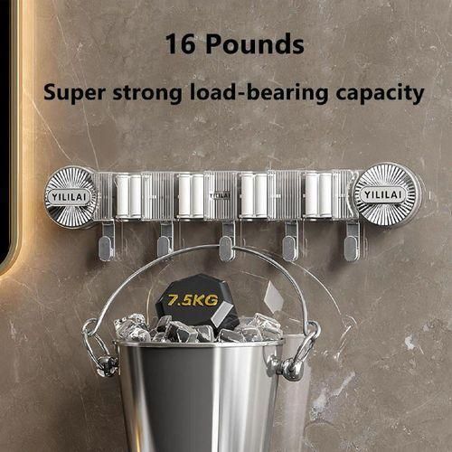 Accroche Balai Mural Sans Percer,Ventouse Support Balais Mural Avec Capacité de Charge