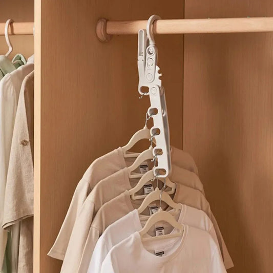 👕 Cintre Pliable 5-en-1 👕 علاقة ملابس 5 في 1