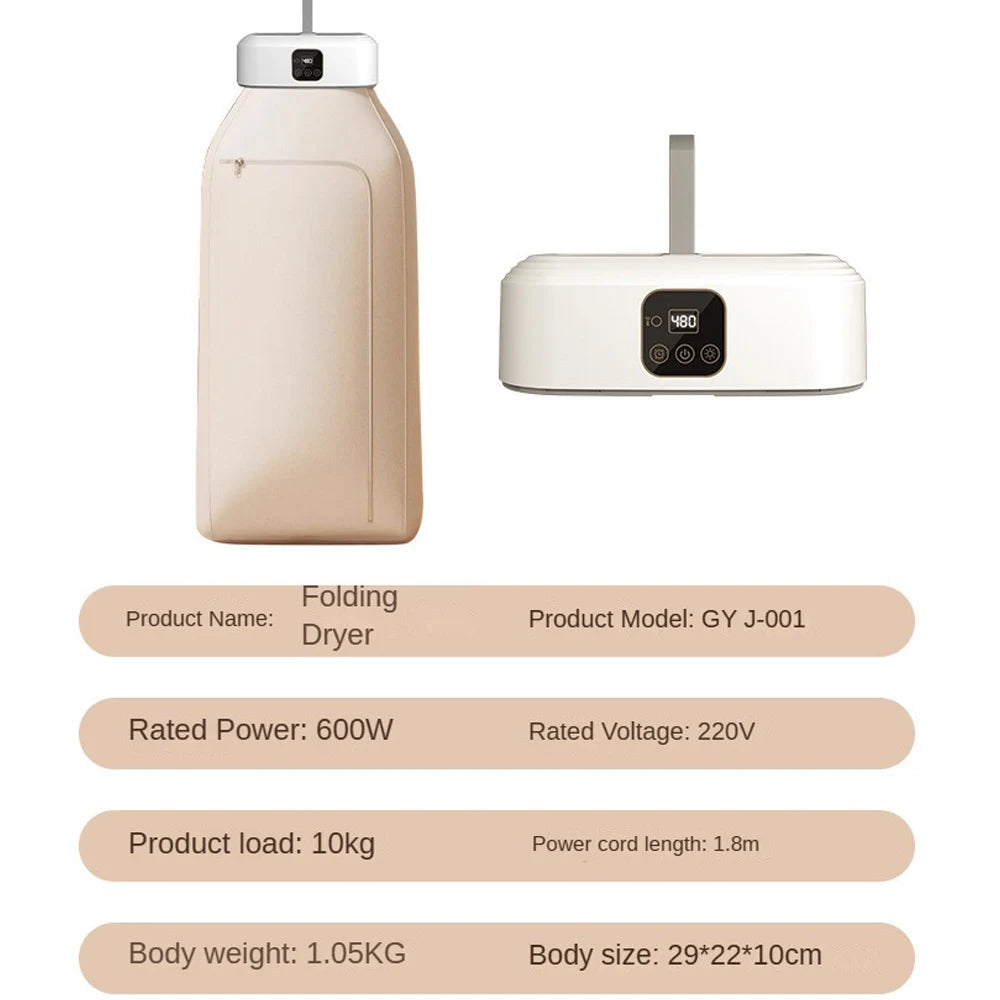 Sèche-linge électrique multifonctionnel avec télécommande pour vêtements, sèche-linge à Air chaud avec synchronisation