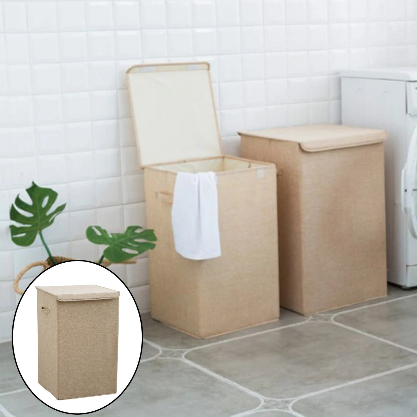 panier à linge pliable avec poignées , trieur de vêtements et jouets