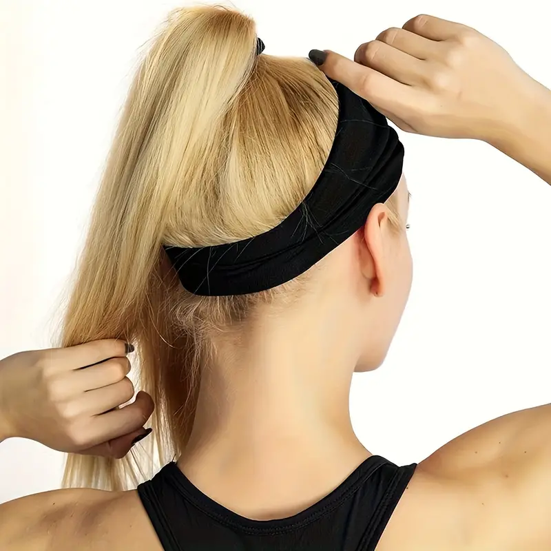 Bandeau de Sport Noir pour Femme - Maintien & Confort Optimaux