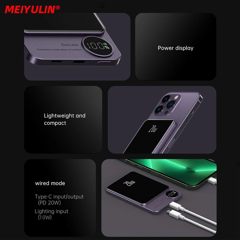 🔋 Power Bank Magnétique 🔋 باور بانك مغناطيسي لاسلكي