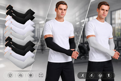 🧤 Manchettes de Protection UV أكمام الذراع الصيفية الواقية من الشمس