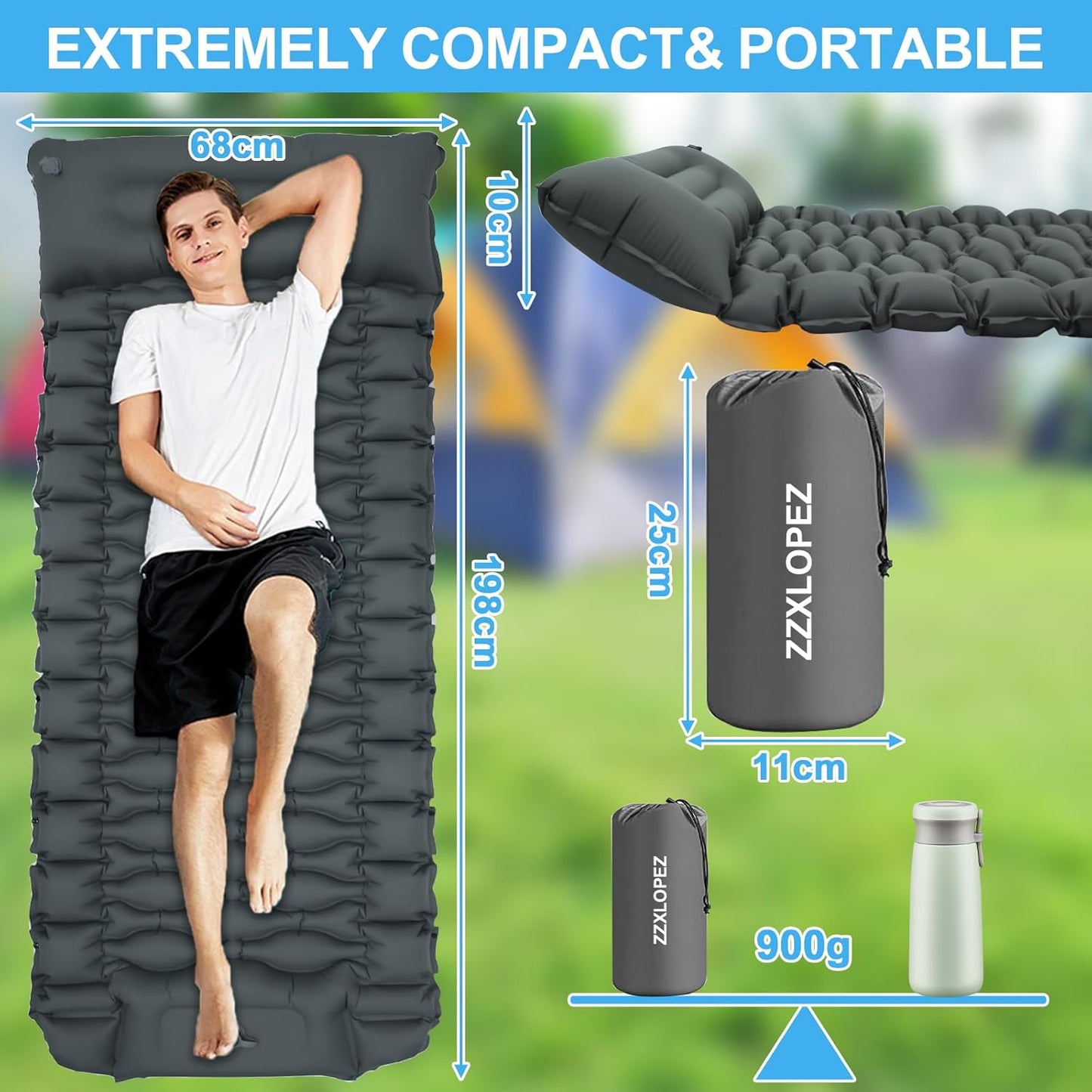 🏕️ Matelas Camping Gonflable 🏕️ مرتبة تخييم قابلة للنفخ