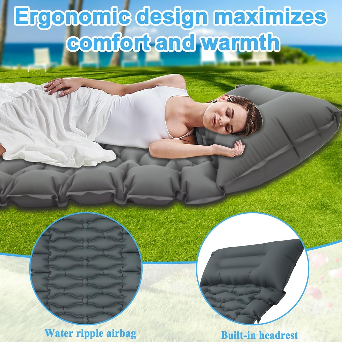 🏕️ Matelas Camping Gonflable 🏕️ مرتبة تخييم قابلة للنفخ