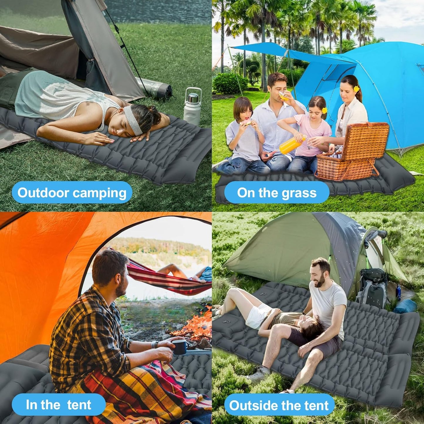 🏕️ Matelas Camping Gonflable 🏕️ مرتبة تخييم قابلة للنفخ