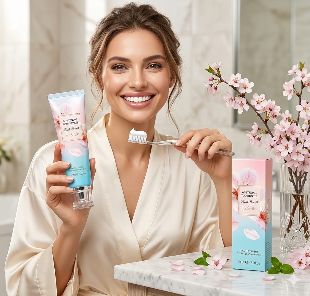 🌸 Dentifrice Blancheur Premium 🌸 معجون تبييض الأسنان الفاخر