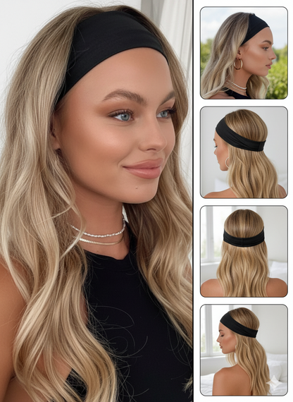 Bandeau Cheveux Noir Large - Accessoire Tendance & Confort Quotidien