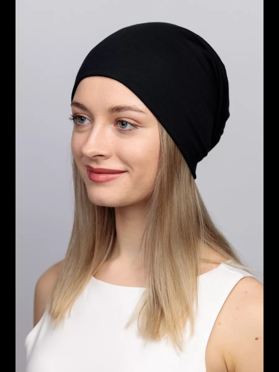 Pack Confort & Layering : Bonnet Souple Noir et Snood à Capuche Modulaire