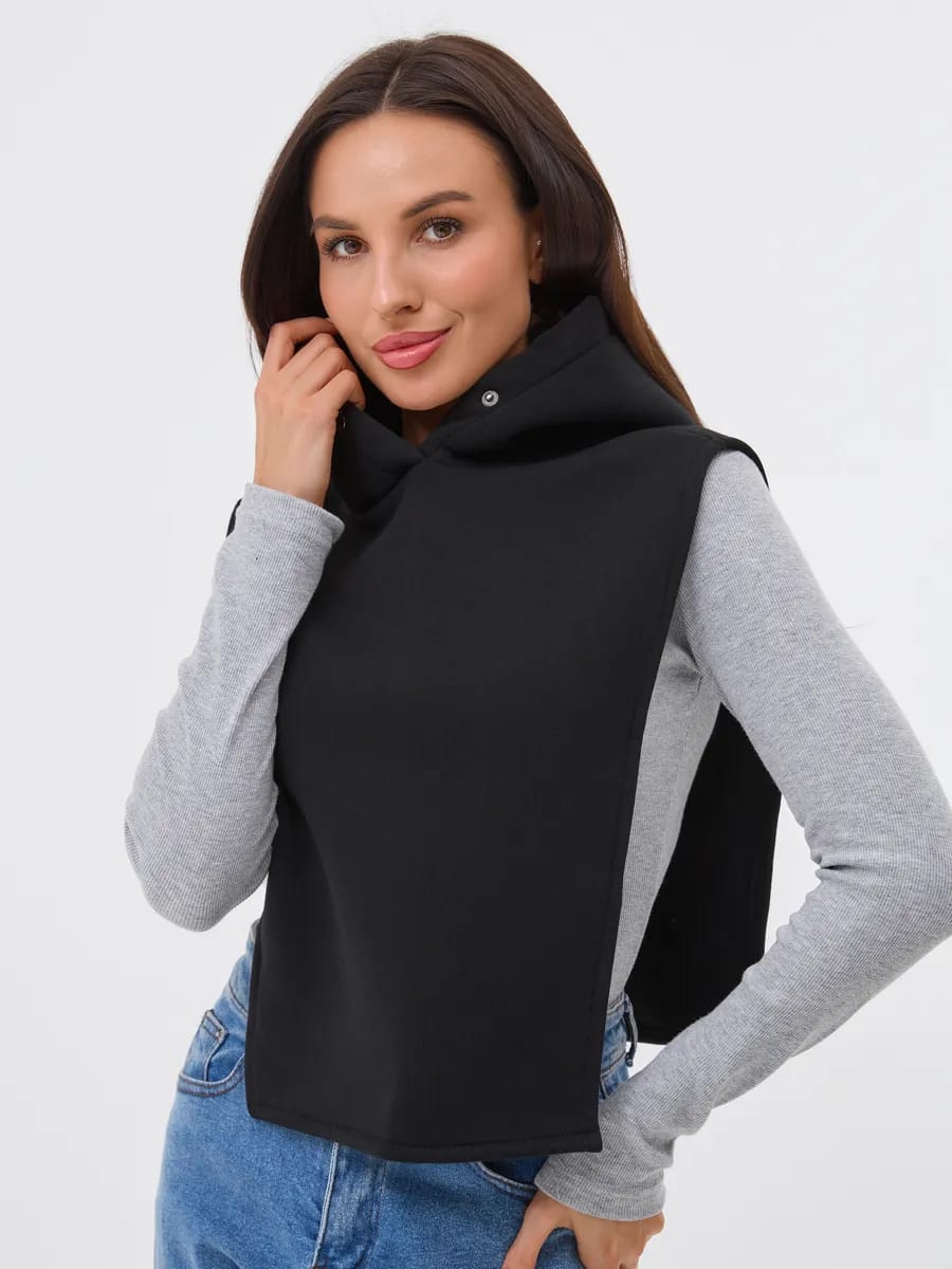 Pack Accessoires de Tête Noir Minimaliste : Snood à Capuche, Bandeau, Durag & Casque Audio Contrasté