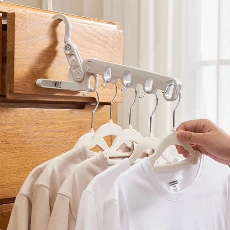 👕 Cintre Pliable 5-en-1 👕 علاقة ملابس 5 في 1