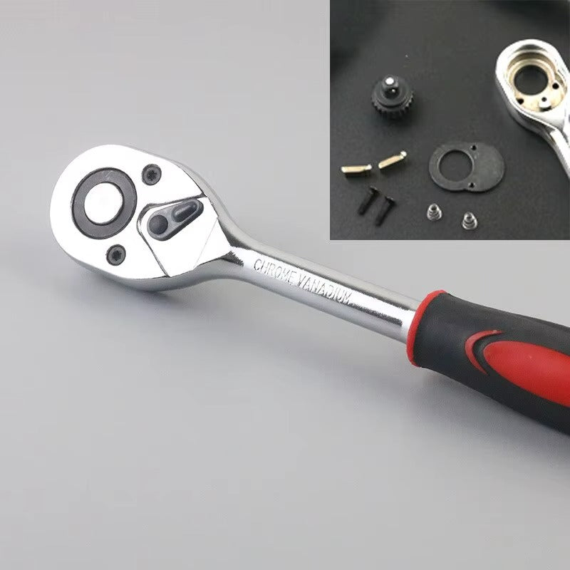 TCFUNDY Ensemble de 46 clés à cliquet combinées (14 clés à douille) pour réparation automobile