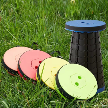 Tabouret Pliant Télescopique Portable, Piste Rétractable, Voyage, Randonnée, Plage, Camping en Plein Air