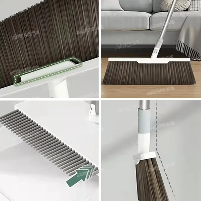 Balai multifonction pelle à poussière ensemble de brosses de sol 3 en 1
