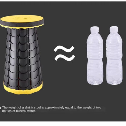 Tabouret Pliant Télescopique Portable, Piste Rétractable, Voyage, Randonnée, Plage, Camping en Plein Air