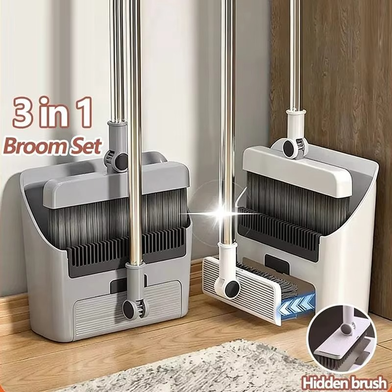 🧹 Balai 3-en-1 Pratique 🧹 مكنسة 3 في 1 عملية