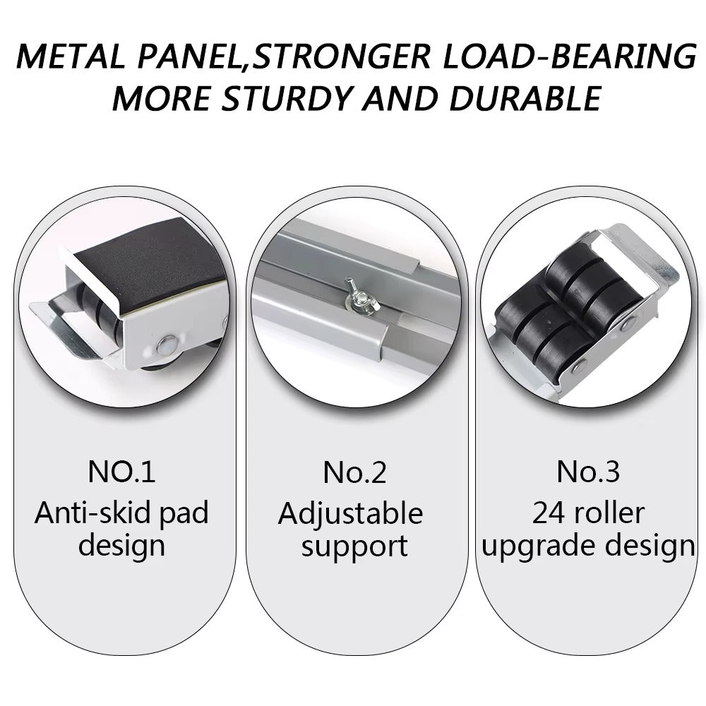 Support roulant extensible parallèle pour Machine à laver Frigo ou réfrigérateur