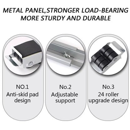 Support roulant extensible parallèle pour Machine à laver Frigo ou réfrigérateur