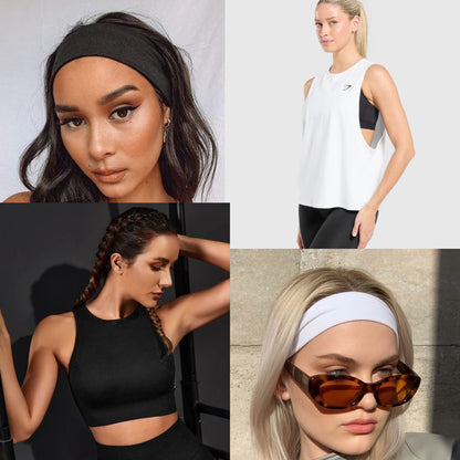 Pack Fitness & Style : Débardeur, Brassière et Bandeaux Essentiels pour Femme