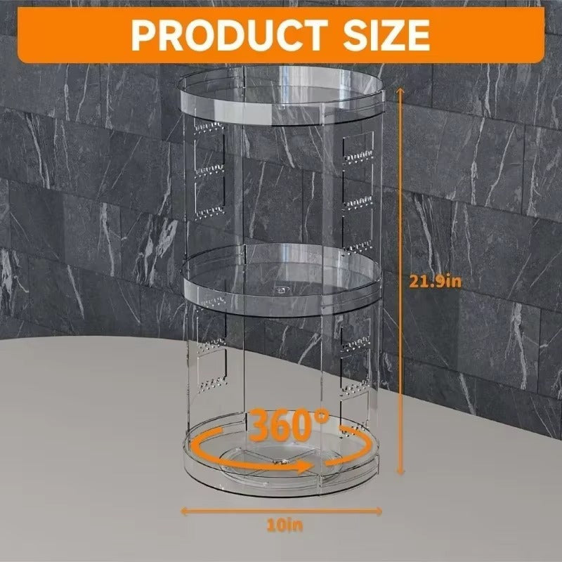 Boîte de rangement transparente pour cosmétiques, rotation à 360 degrés, porte-rouge à lèvres