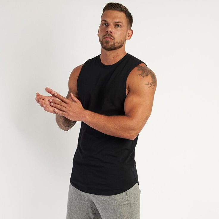 Débardeur Homme Classique Noir - Confort et Style Essentiel