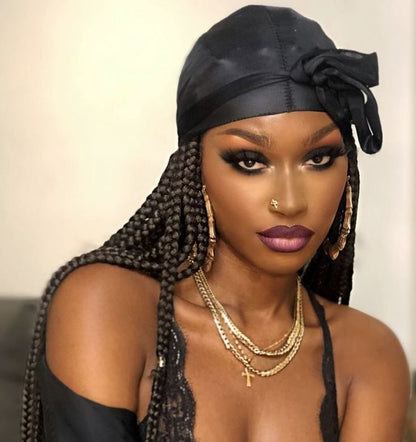 Pack Couvre-Cheveux Noir 6 en 1 – Hood, Headband, Bonnet & Durag | Style Élégant et Confort Quotidien