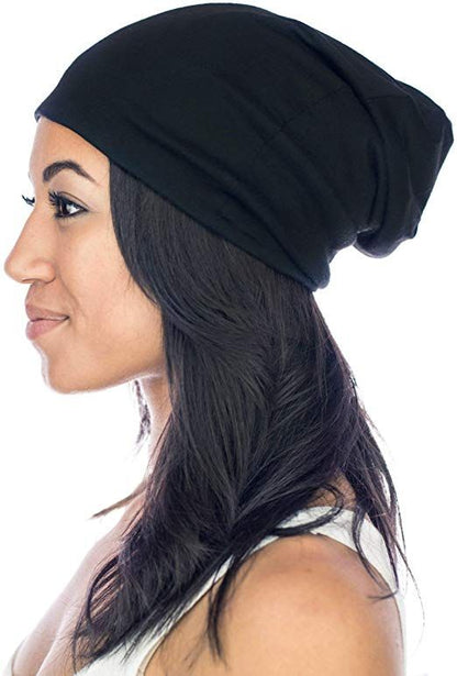 Pack Accessoires Cheveux Noir : Bandeau Sport, Durag Satin et Bonnet Confort