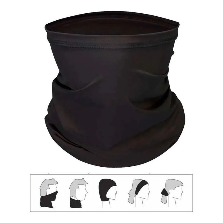 Pack Complet Couvre-Têtes Multifonctionnels en Noir