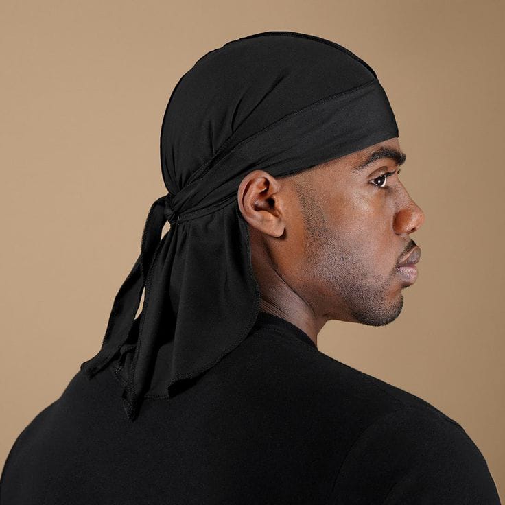 Pack Accessoires Homme Noir : Bonnet de Soin, Durag, Bonnet et Bandeau Sport Unisexe