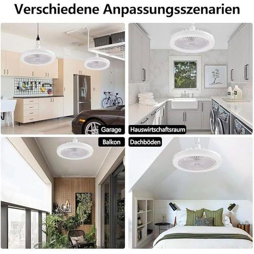 💨 Ventilateur Plafond LED 💨 مروحة سقف بإضاءة LED