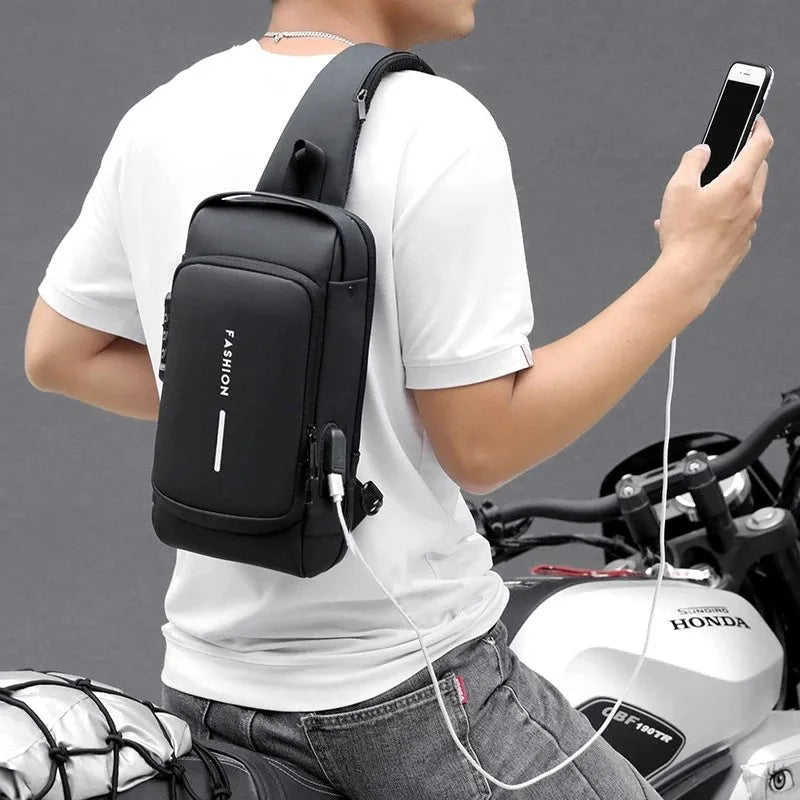 🎒 Sac Bandoulière Antivol 🎒 حقيبة كتف مضادة للسرقة