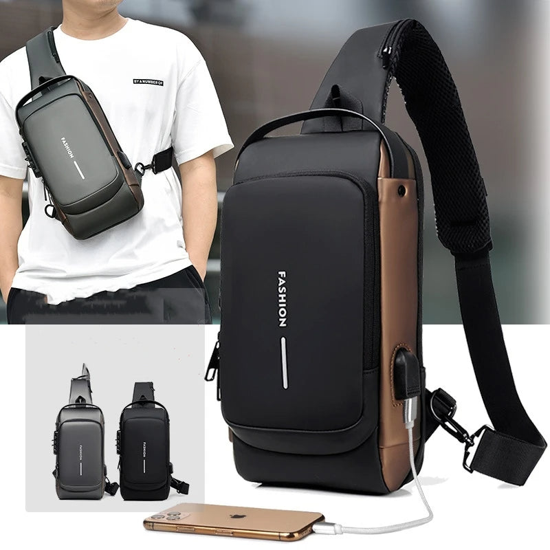 🎒 Sac Bandoulière Antivol 🎒 حقيبة كتف مضادة للسرقة
