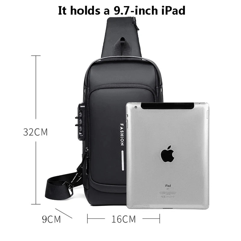 🎒 Sac Bandoulière Antivol 🎒 حقيبة كتف مضادة للسرقة