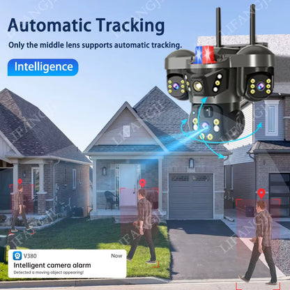 📹 Caméra de Surveillance WiFi Solaire PTZ 10K 📹 كاميرا مراقبة ذكية لاسلكية بالطاقة الشمسية