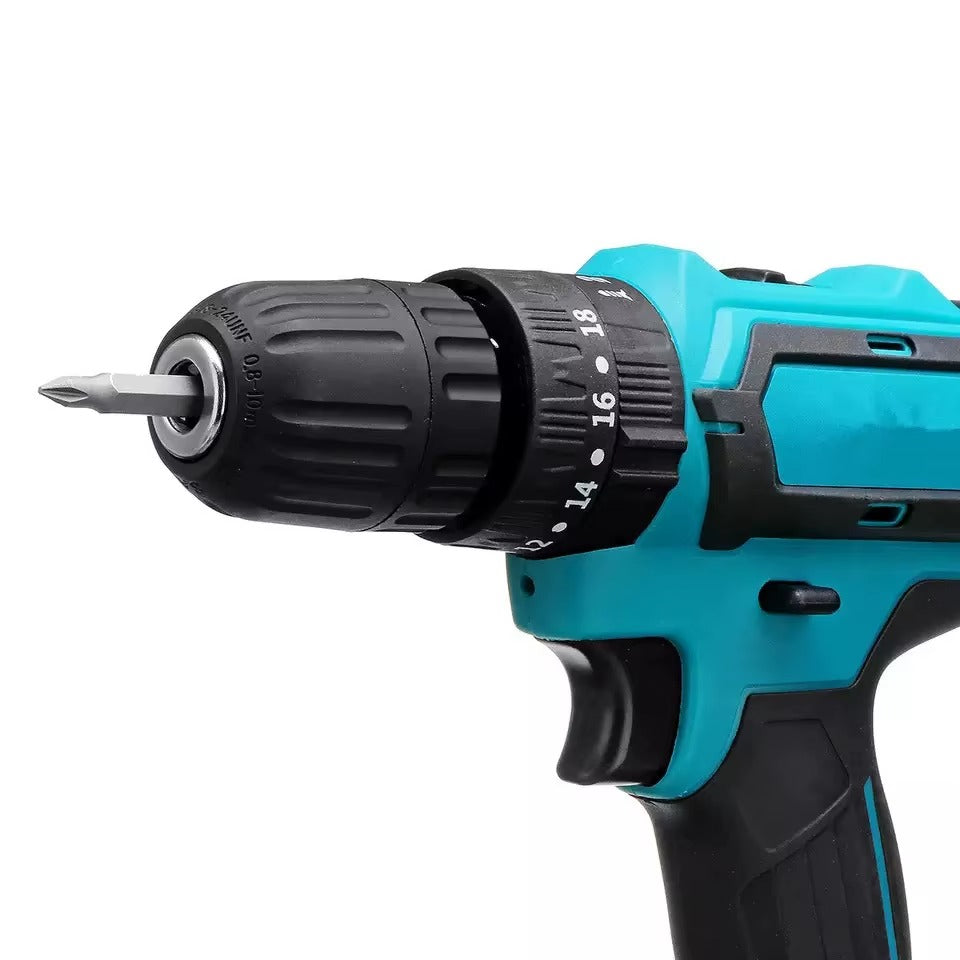 🔧⚡ Perceuse Visseuse Sans Fil 36V مثقاب لاسلكي 36 فولت مع بطاريتين وملحقات