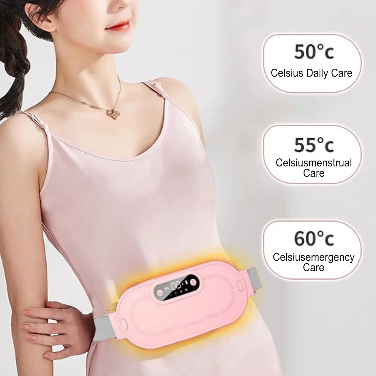 🌸🔥 Coussin Chauffant Menstruel حزام تسخين نسائي لتخفيف آلام الدورة الشهرية