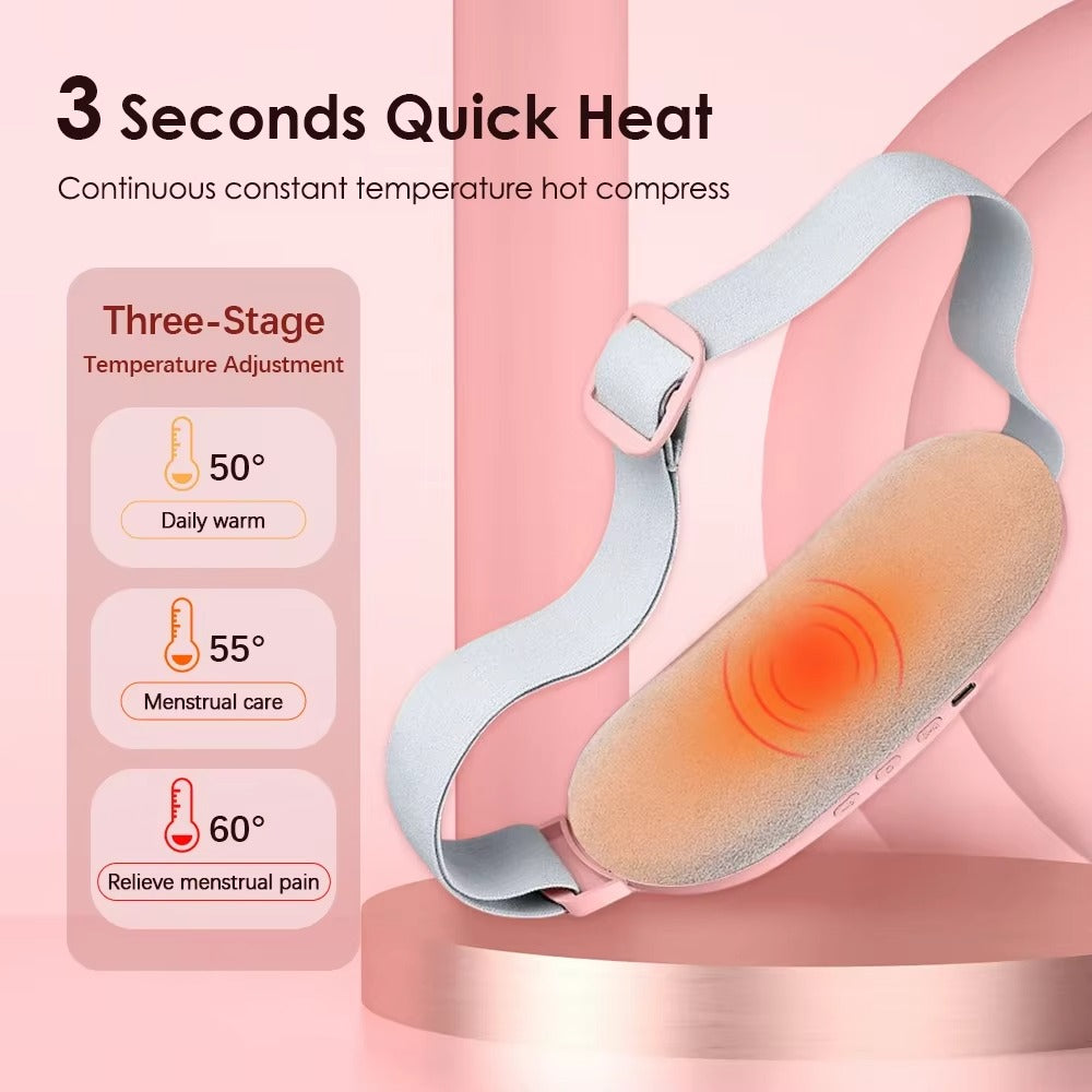 🌸🔥 Coussin Chauffant Menstruel حزام تسخين نسائي لتخفيف آلام الدورة الشهرية