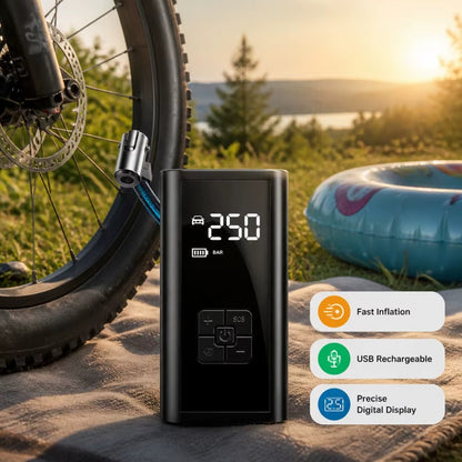 🚗 Compresseur d'Air Portable Sans Fil 🚗 مضخة هواء محمولة لاسلكية
