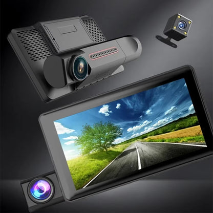 📹 Caméra Dashcam Triple Vision كاميرا سيارة ثلاثية العدسات لتسجيل الطريق