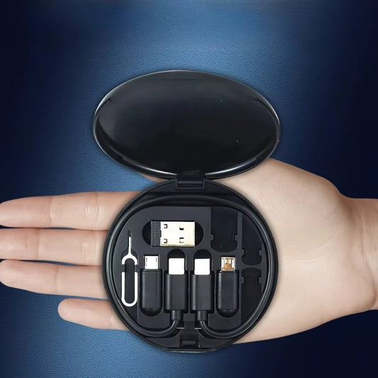 🔌⚡ Boîte de Rangement Portable 5 en 1 صندوق تخزين محمول 5 في 1 للإكسسوارات والشحن