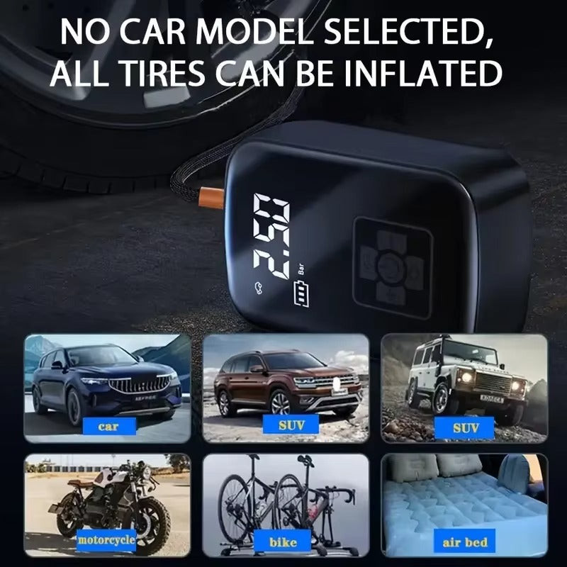 🚗 Compresseur d'Air Portable Sans Fil 🚗 مضخة هواء محمولة لاسلكية