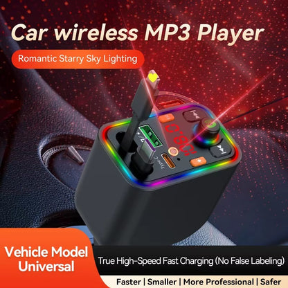 🚗 Chargeur Voiture Bluetooth PD شاحن سيارة سريع مع بلوتوث وجهاز إرسال FM