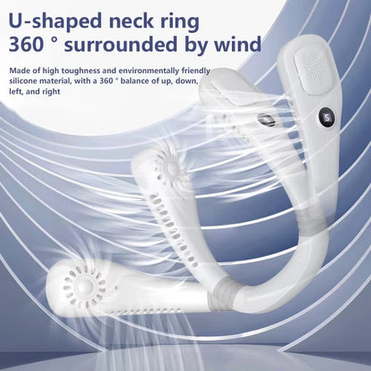 🌬️ Ventilateur de Cou Sans Pales 🌬️ مروحة رقبة محمولة بدون شفرات