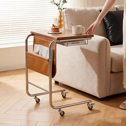 🛋️ Table d'Appoint Mobile 🛋️ طاولة جانبية عصرية