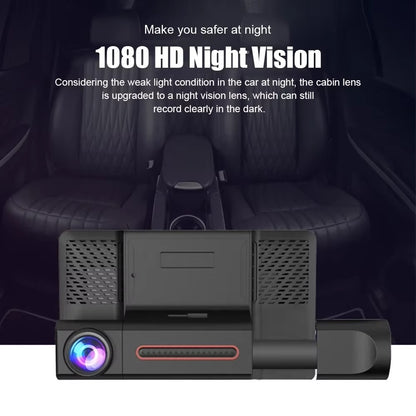 📹 Caméra Dashcam Triple Vision كاميرا سيارة ثلاثية العدسات لتسجيل الطريق